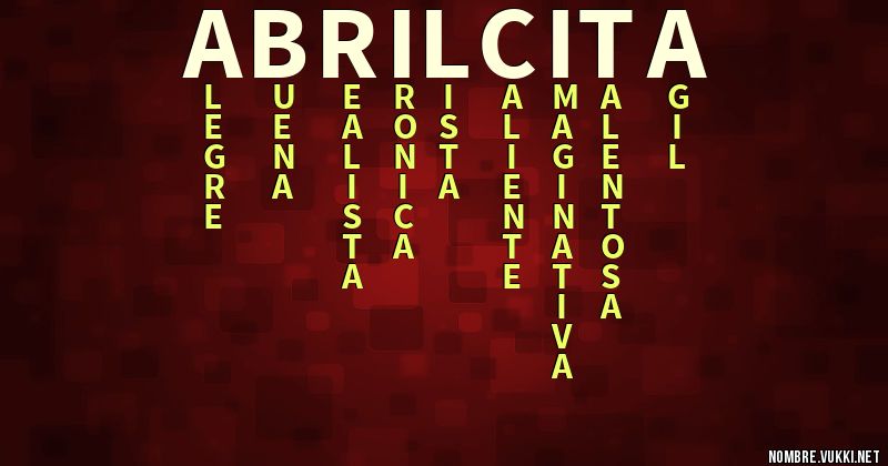 Acróstico abrilcita
