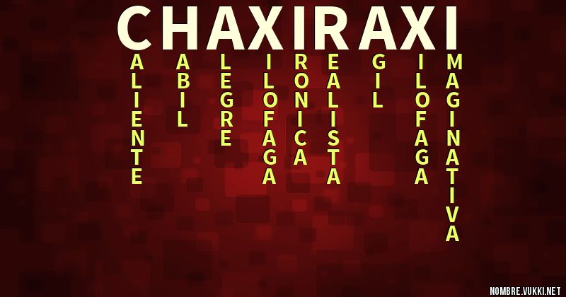 Acróstico chaxiraxi