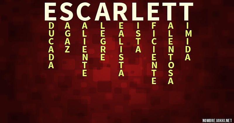 Acróstico escarlett