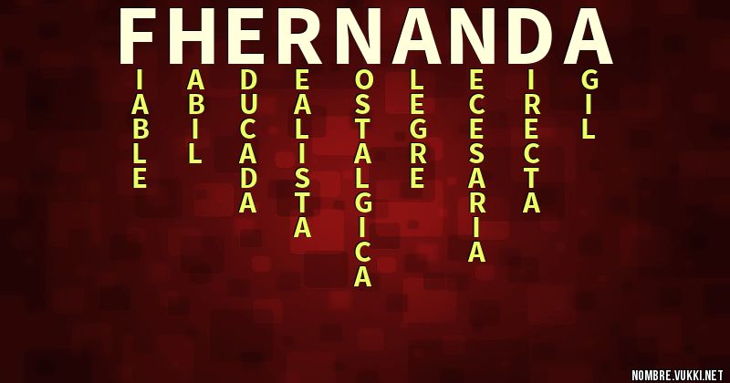 Acróstico fhernanda