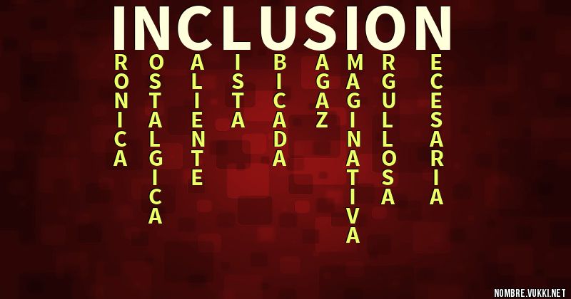 Acróstico inclusion