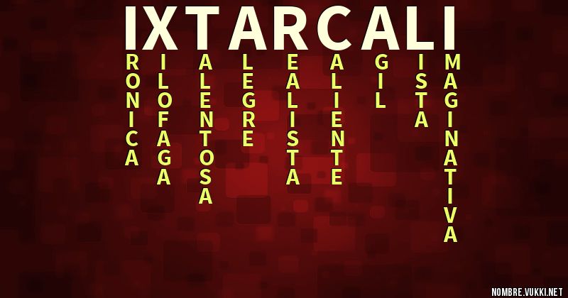 Acróstico ixtarcali