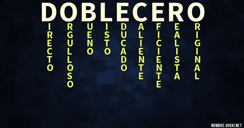 Acróstico doble cero