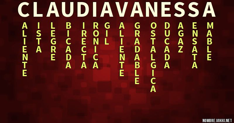 Acróstico claudia vanessa