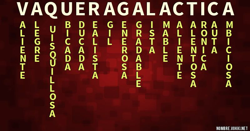 Acróstico vaquera galáctica