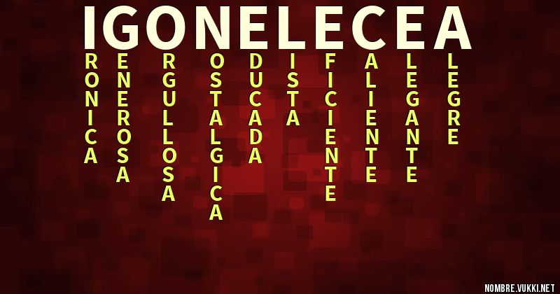 Acróstico igone lecea