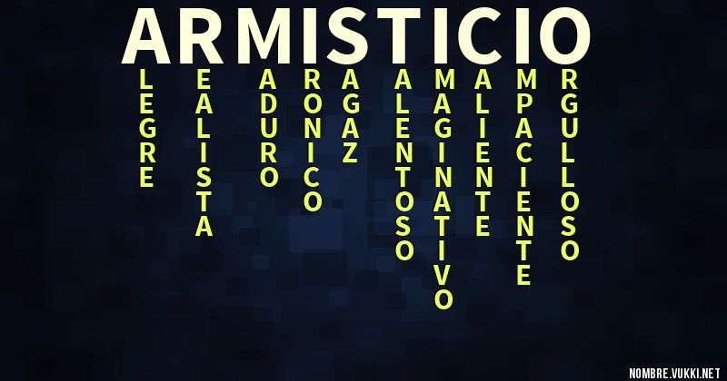 Acróstico armisticio