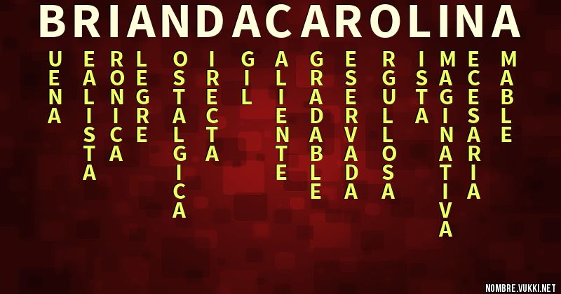 Acróstico brianda carolina