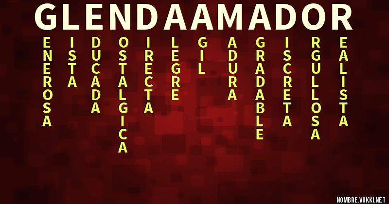 Acróstico glenda amador