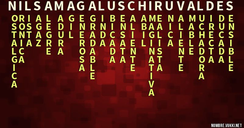Acróstico nilsamagaluschiruvaldes