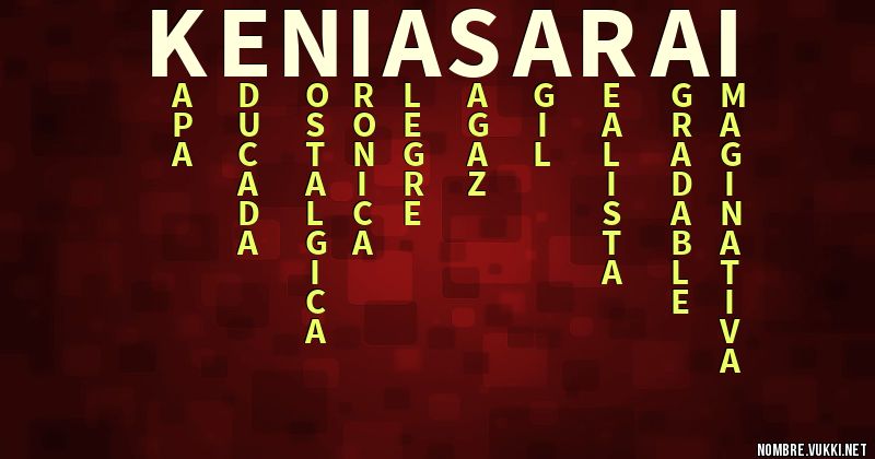 Acróstico kenia sarai