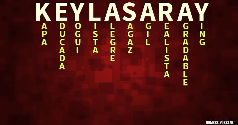 Acróstico keyla saray