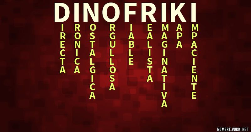 Acróstico dinofriki