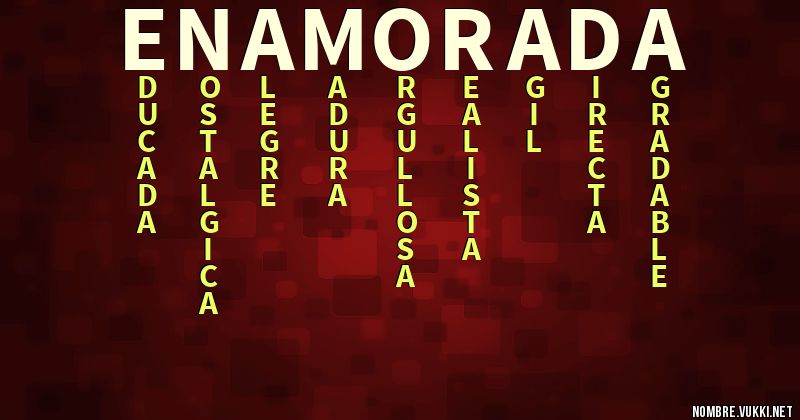 Acróstico enamorada
