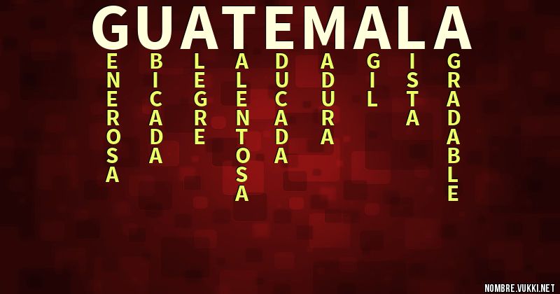 Acróstico guatemala