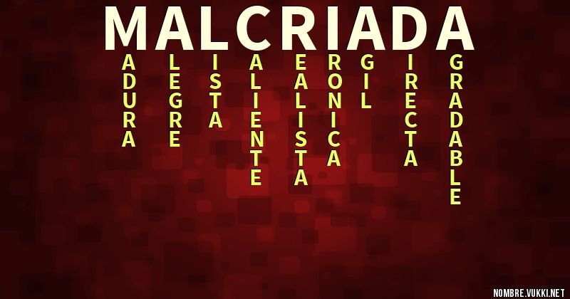 Acróstico malcriada
