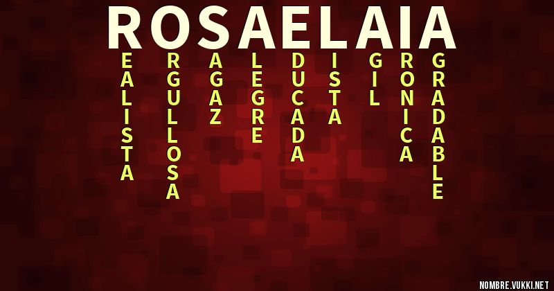 Acróstico rosa elaia