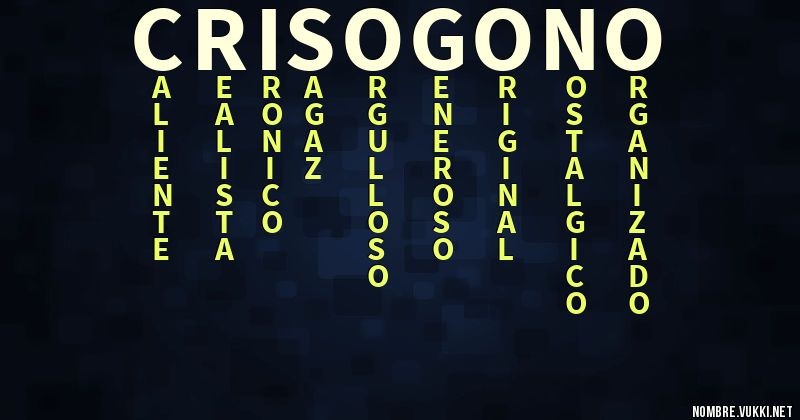 Acróstico crisogono