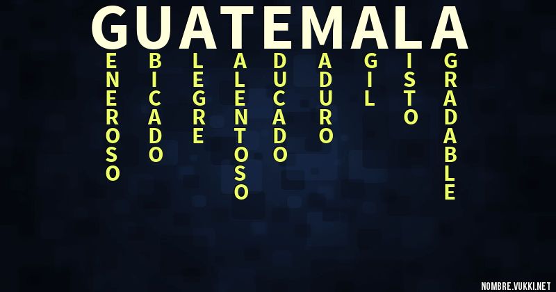 Acróstico guatemala