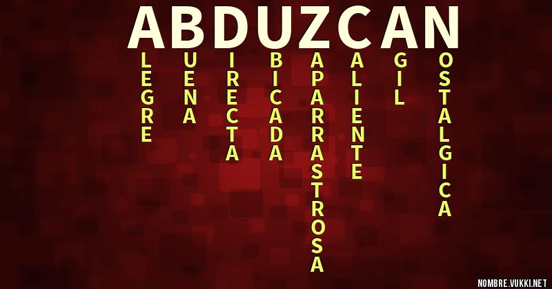 Acróstico abduzcan