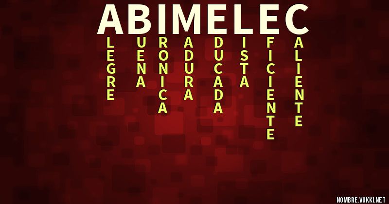 Acróstico abimelec