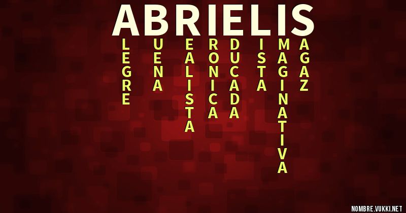 Acróstico abrielis