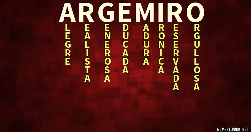 Acróstico argemiro