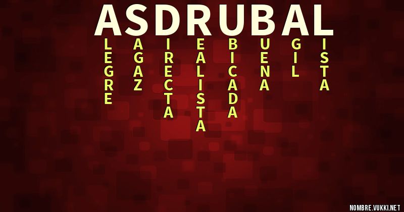 Acróstico asdrúbal