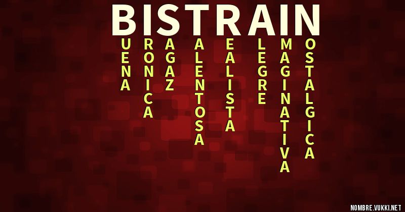 Acróstico bistrain