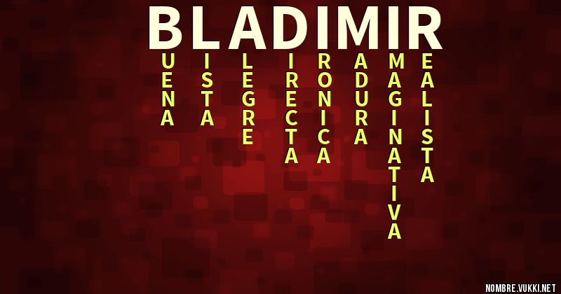 Acróstico bladimir