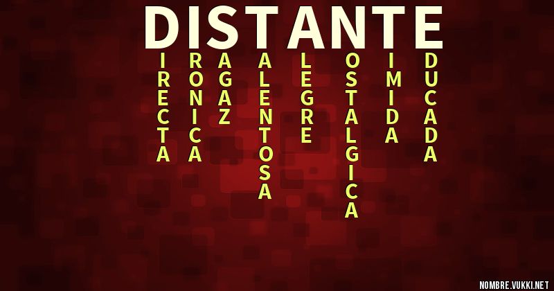 Acróstico distante