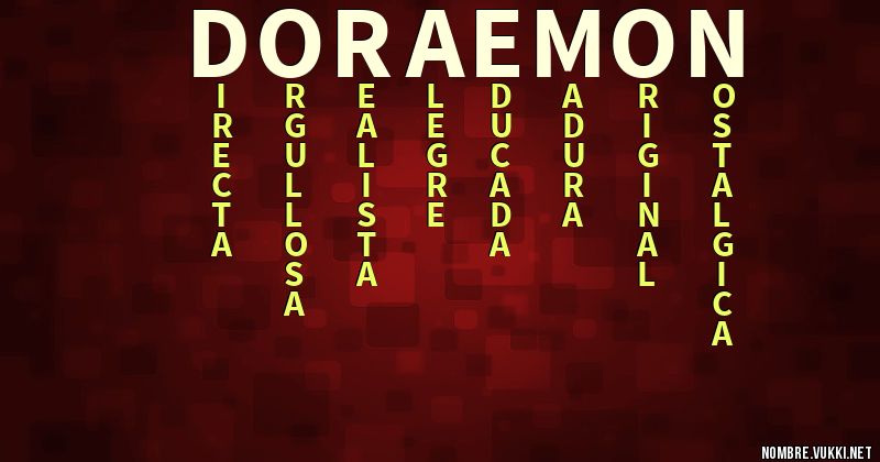 Acróstico doraemon