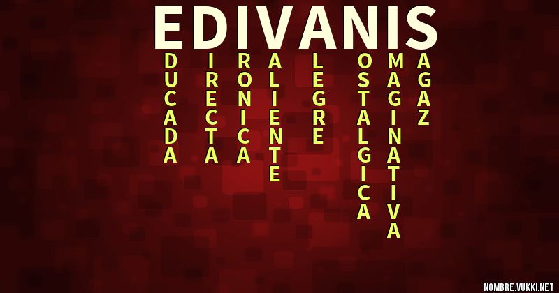 Acróstico edivanis