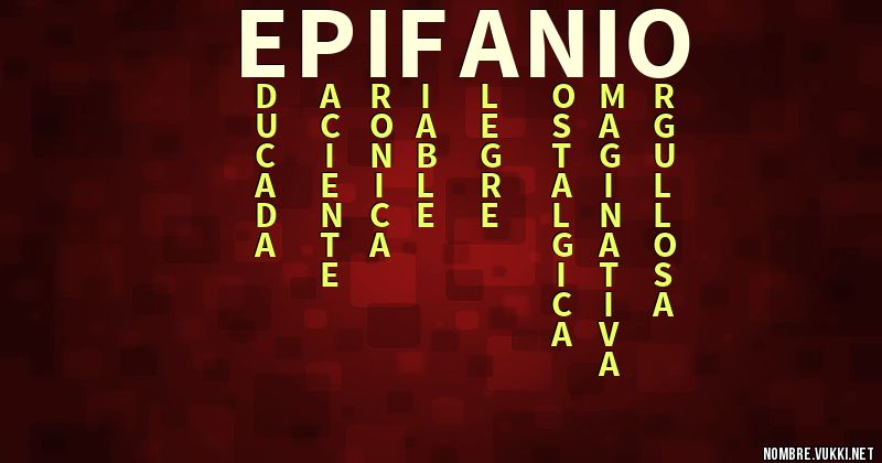 Acróstico epifanio