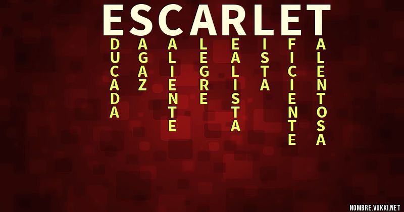 Acróstico escarlet