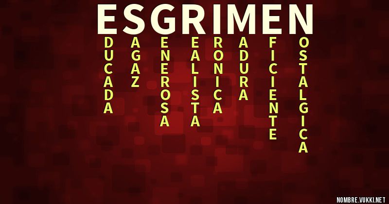 Acróstico esgrimen