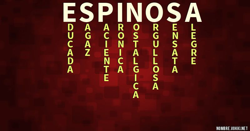 Acróstico espinosa