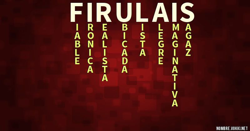 Acróstico firulais