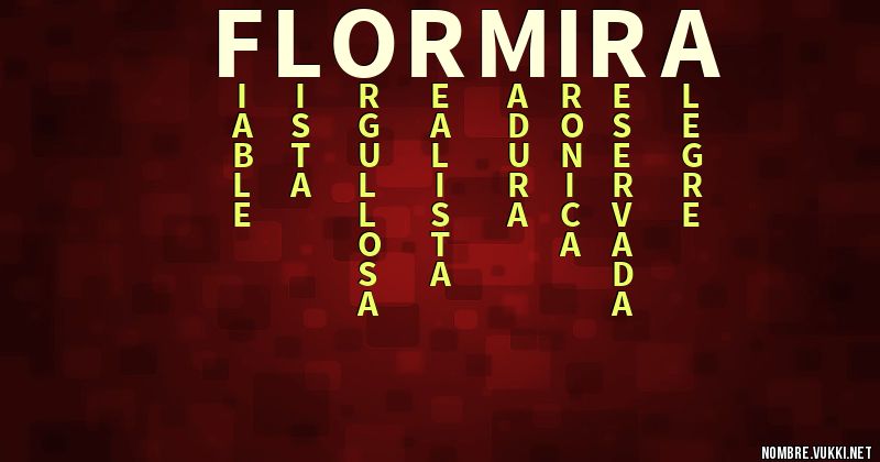 Acróstico flormira