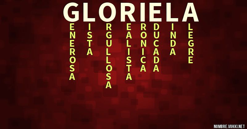 Acróstico gloriela