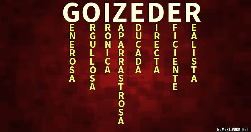 Acróstico goizeder