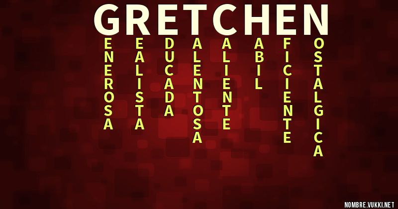 Acróstico gretchen