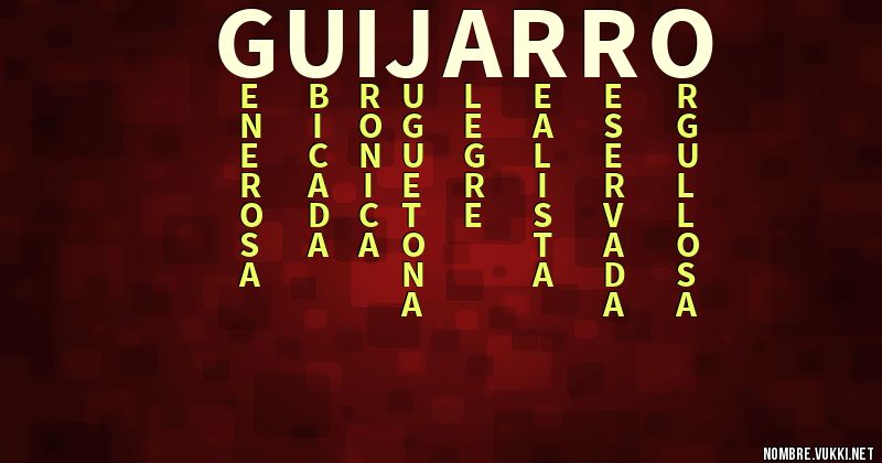 Acróstico guijarro