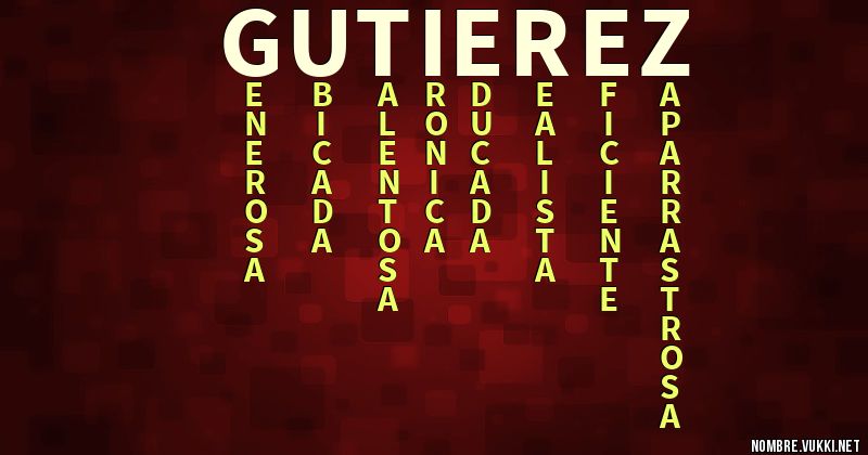 Acróstico gutierez
