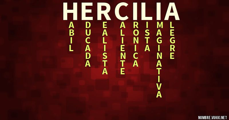 Acróstico hercilia