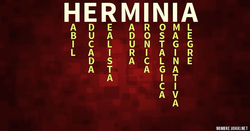Acróstico herminia