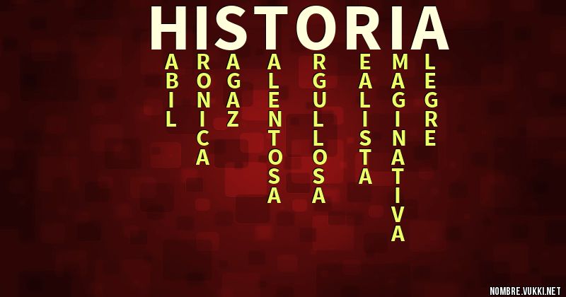 Acróstico historia