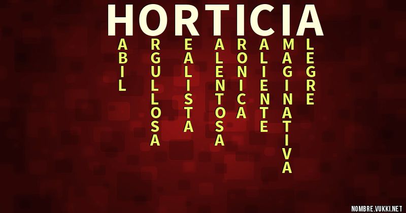 Acróstico horticia