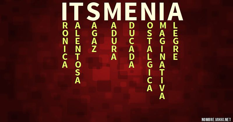 Acróstico itsmenia
