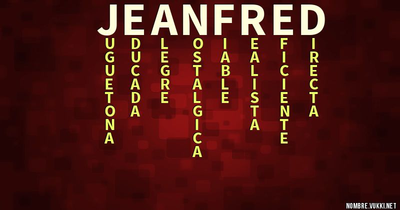 Acróstico jeanfred